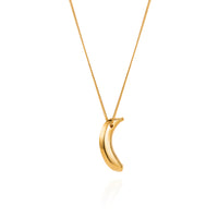 Gold Banana Pendant Necklace - IndependentBoutique.com
