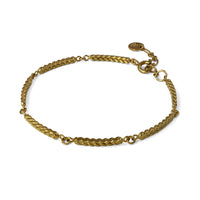 Gold Demeter Bar Link Bracelet — Cara Tonkin