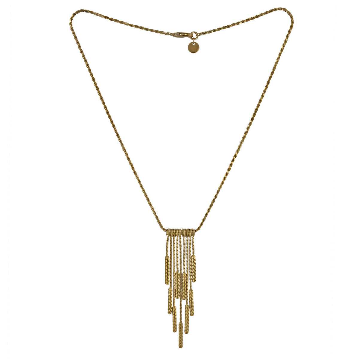 Gold Demeter Tassel Necklace — Cara Tonkin