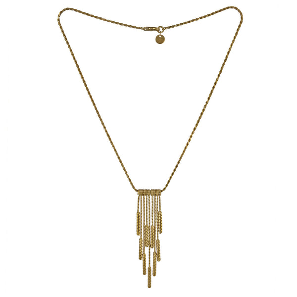 Gold Demeter Tassel Necklace — Cara Tonkin