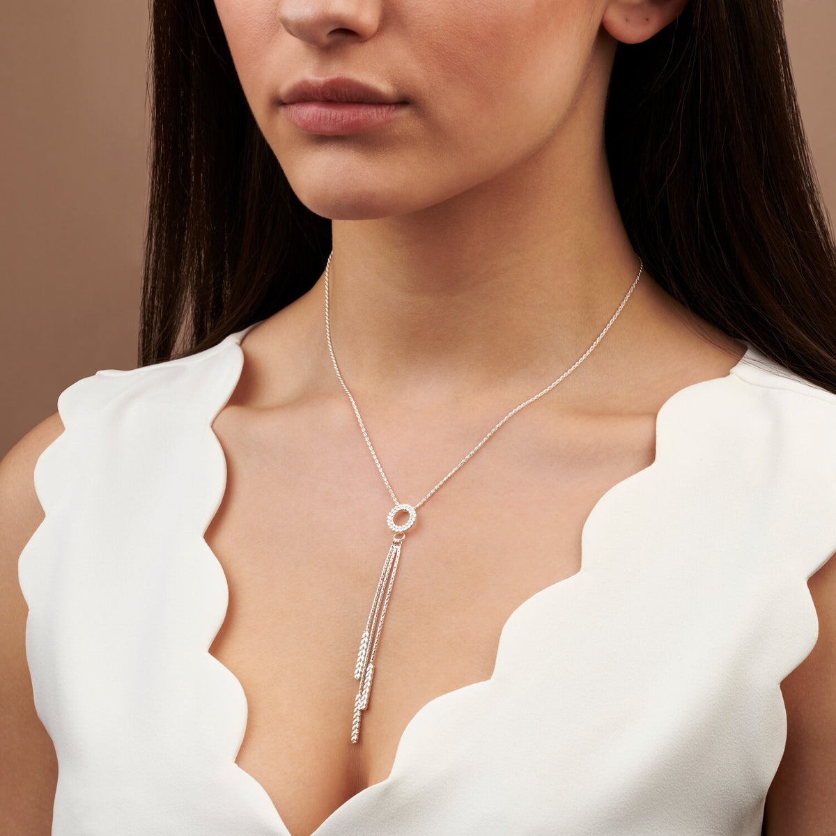 Silver Demeter Tassel Pendant — Cara Tonkin