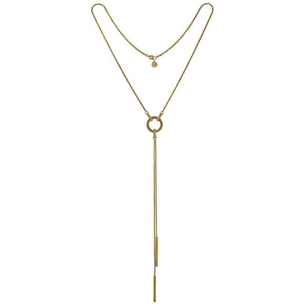 Gold Demeter Lariat — Cara Tonkin