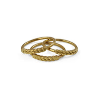 Gold Demeter Stacking Rings — Cara Tonkin