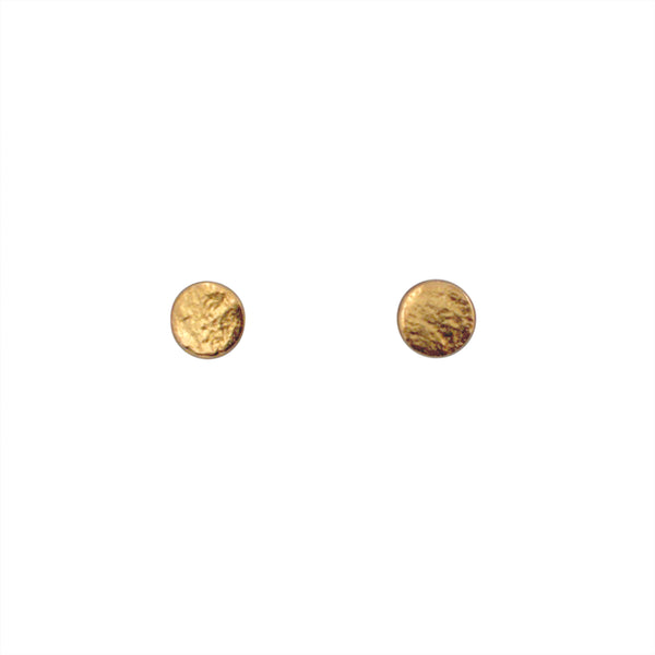 Gold Stud Earrings in small by British jewellerCara Tonkin