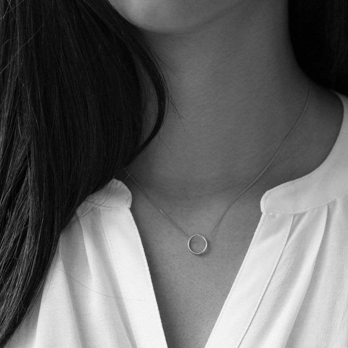 Halo Necklace - Silver - IndependentBoutique.com