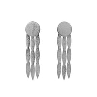 Silver Icarus Large Sun Drop Earrings  — Cara Tonkin