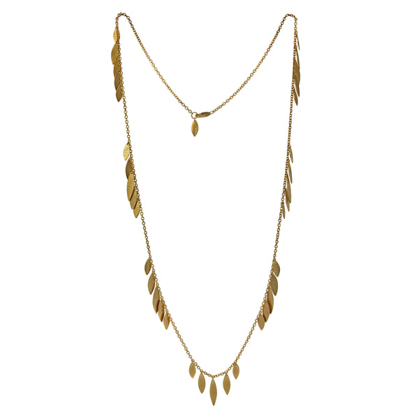 Gold Icarus Large Drops Necklace — Cara Tonkin