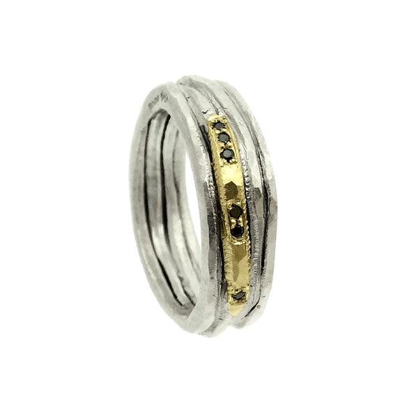 Sula Lux Black Diamond Wide Band - IndependentBoutique.com