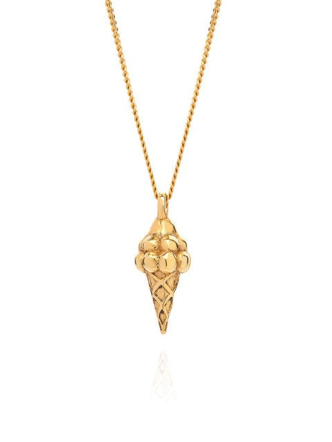 Miami Ice cream Necklace - Gold vermeil - IndependentBoutique.com