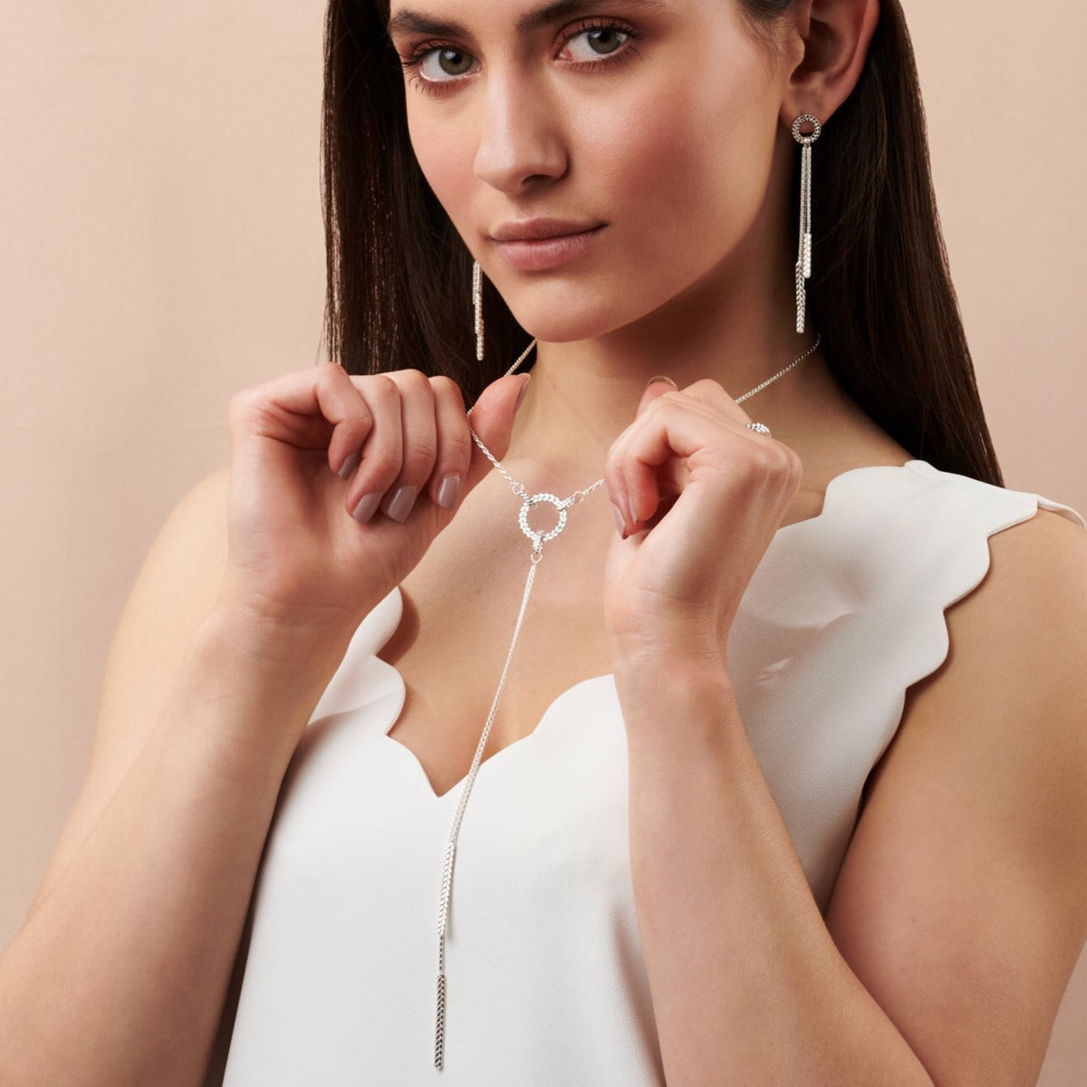 Silver Demeter Lariat — Cara Tonkin