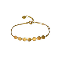 Gold Paillette Skinny Bracelet — Cara Tonkin