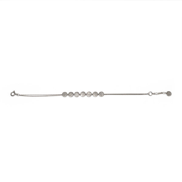 Silver Paillette Skinny Bracelet — Cara Tonkin