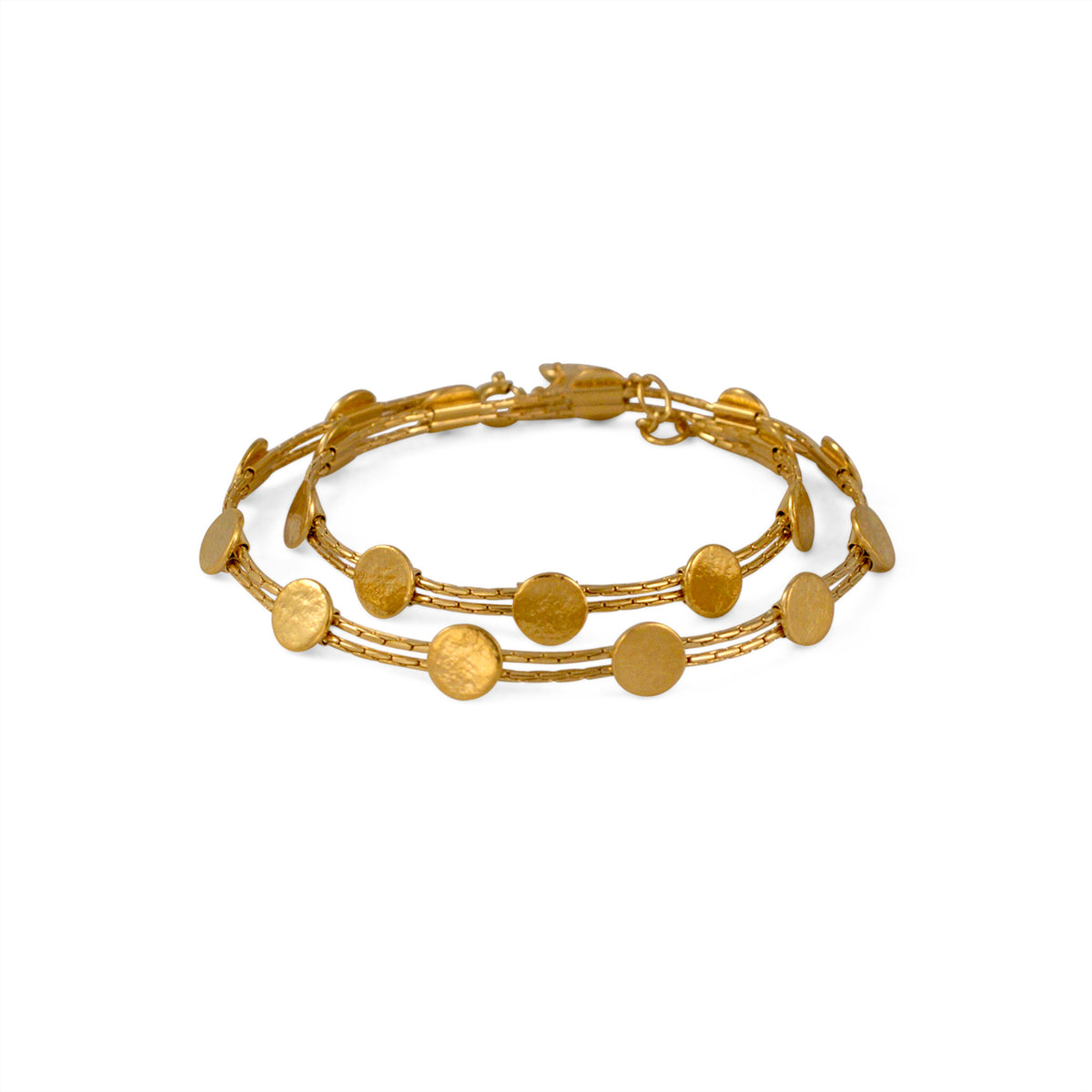 Gold Paillette Wrap Bracelet/Choker — Cara Tonkin