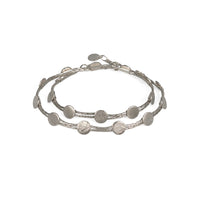 Silver Paillette Wrap Bracelet/Choker — Cara Tonkin