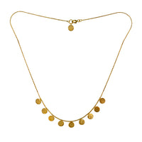 Gold Paillette Short Necklace — Cara Tonkin