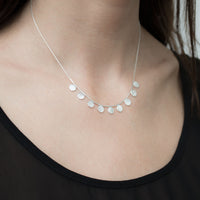 Silver Paillette Short Necklace — Cara Tonkin