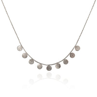 Silver Paillette Short Necklace — Cara Tonkin
