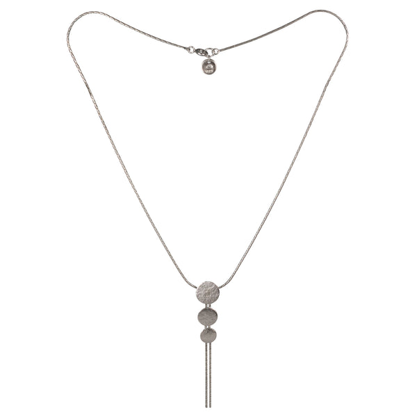 Silver Paillette Triple Disc Pendant — Cara Tonkin