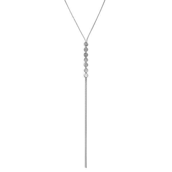 Silver Paillette Lariat — Cara Tonkin