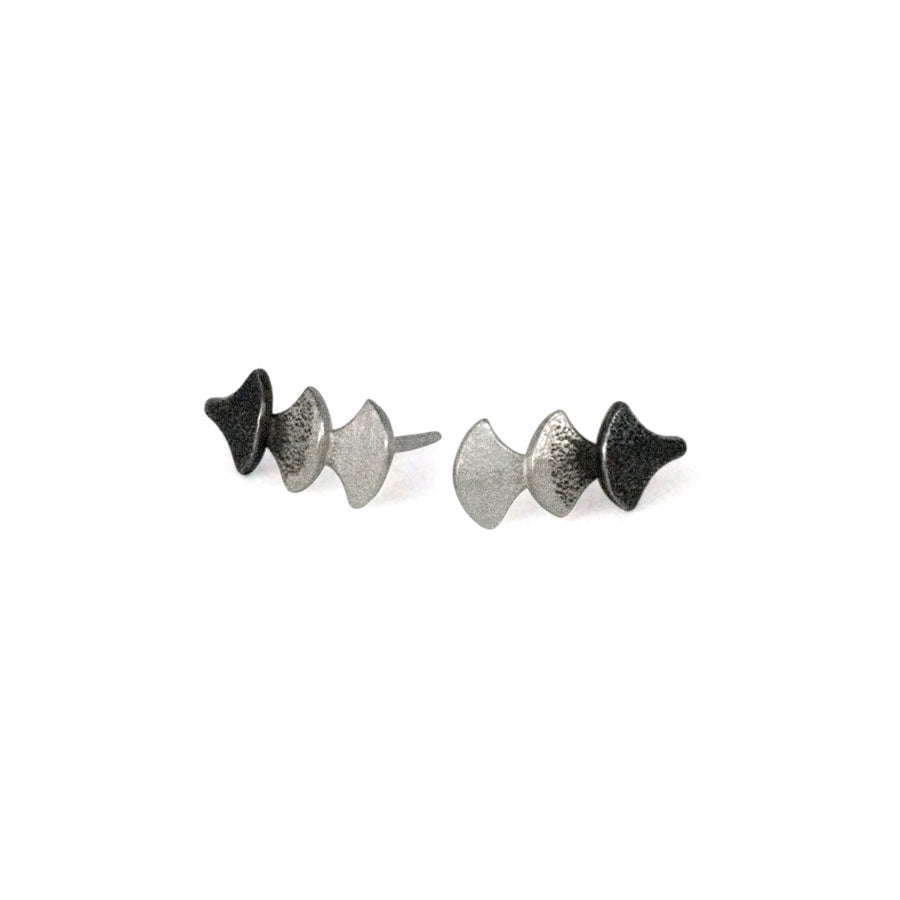 Silver Siren Song Stud Earrings — Cara Tonkin