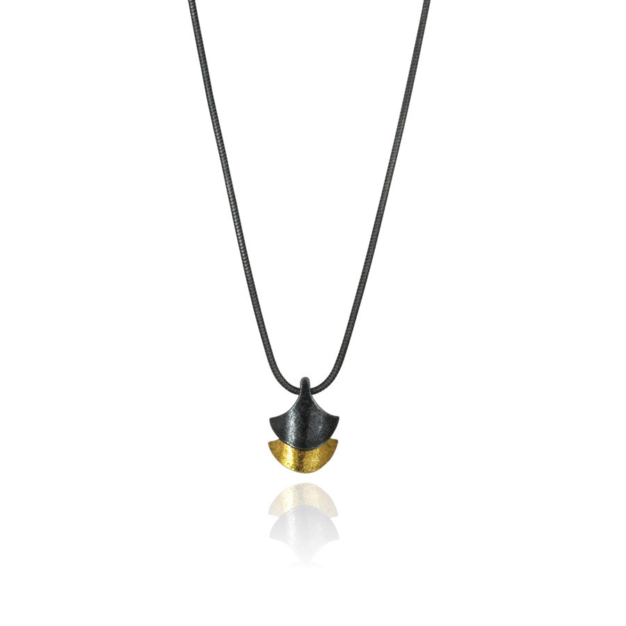 Gold Siren Double Scale Pendant — Cara Tonkin