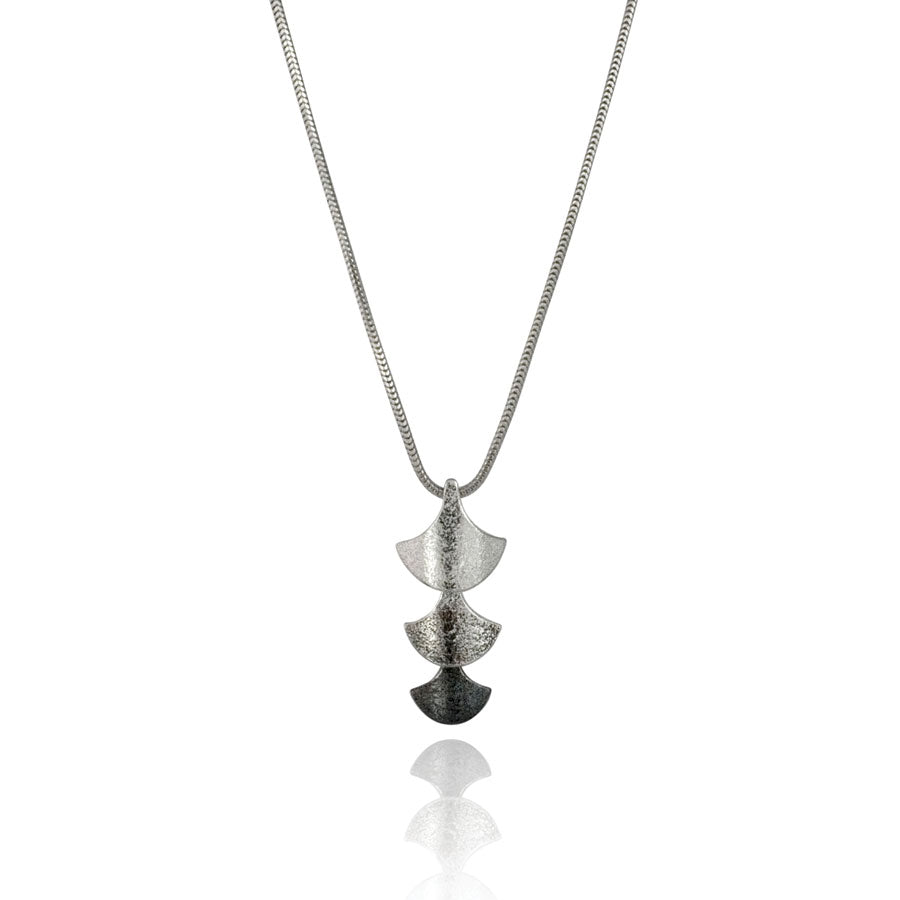 Silver Siren Triple Scale Pendant — Cara Tonkin