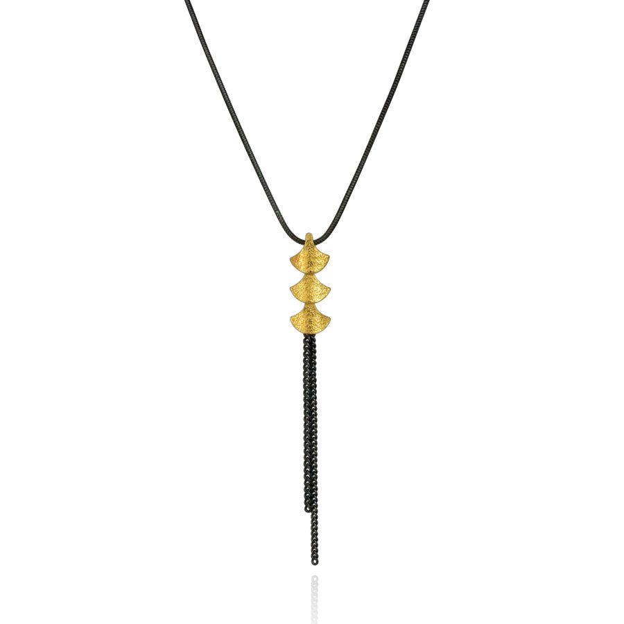 Gold Siren Chain Drop Pendant — Cara Tonkin