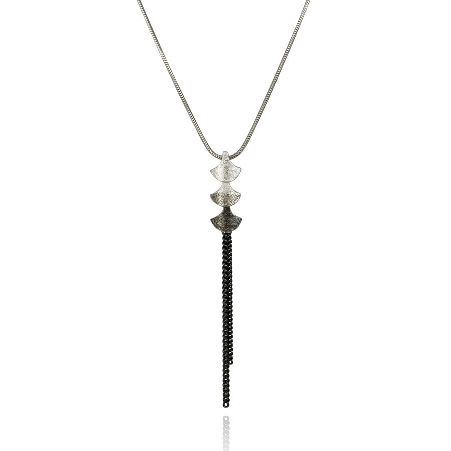 Silver Siren Chain Drop Pendant — Cara Tonkin
