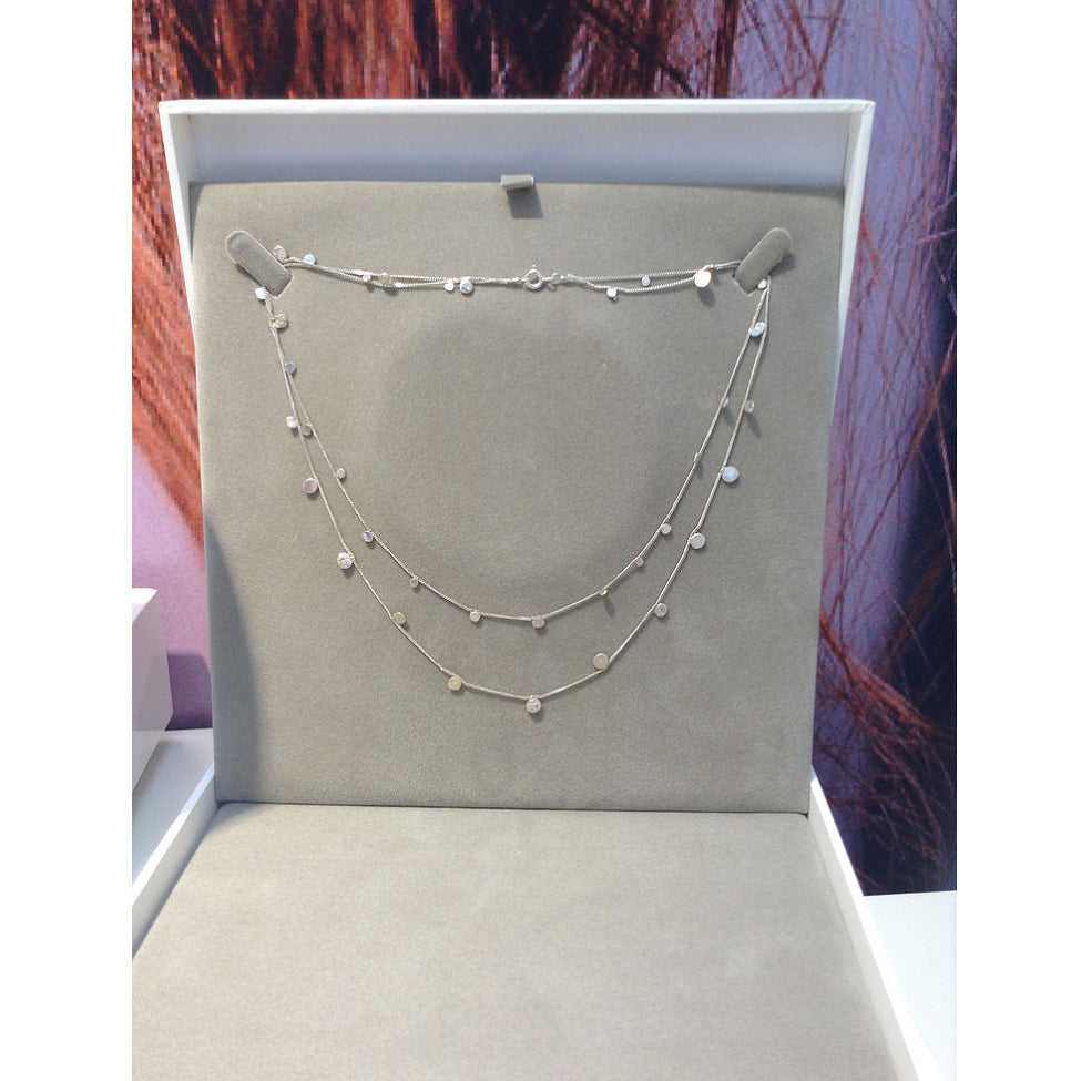 Scattered Dots Solid Rose Gold Dot Necklace - IndependentBoutique.com