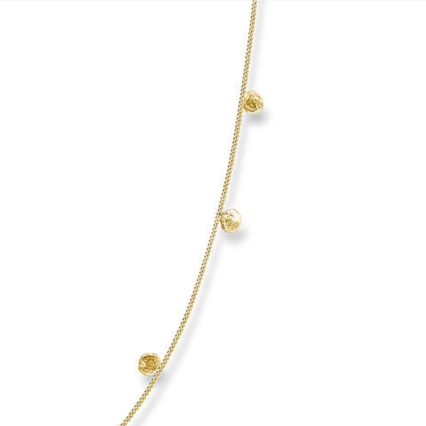 Scattered Dots Solid Gold Dot Necklace - IndependentBoutique.com