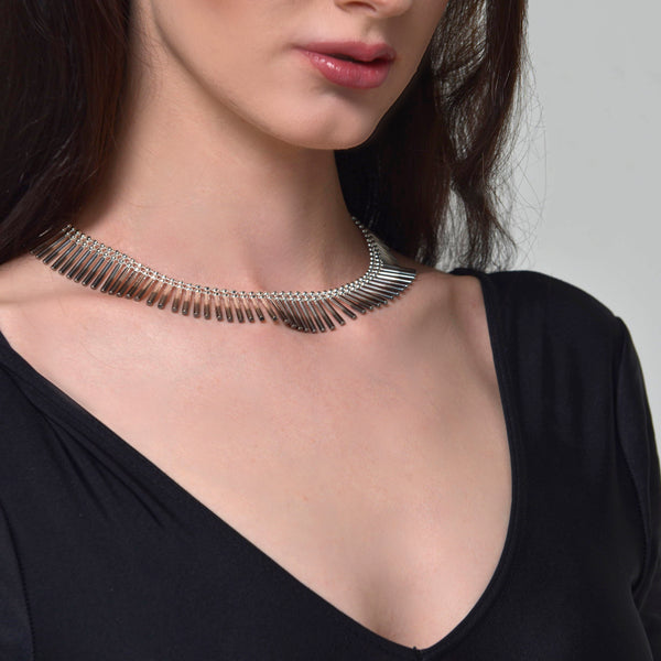 Silver Theda Cleo Collar — Cara Tonkin