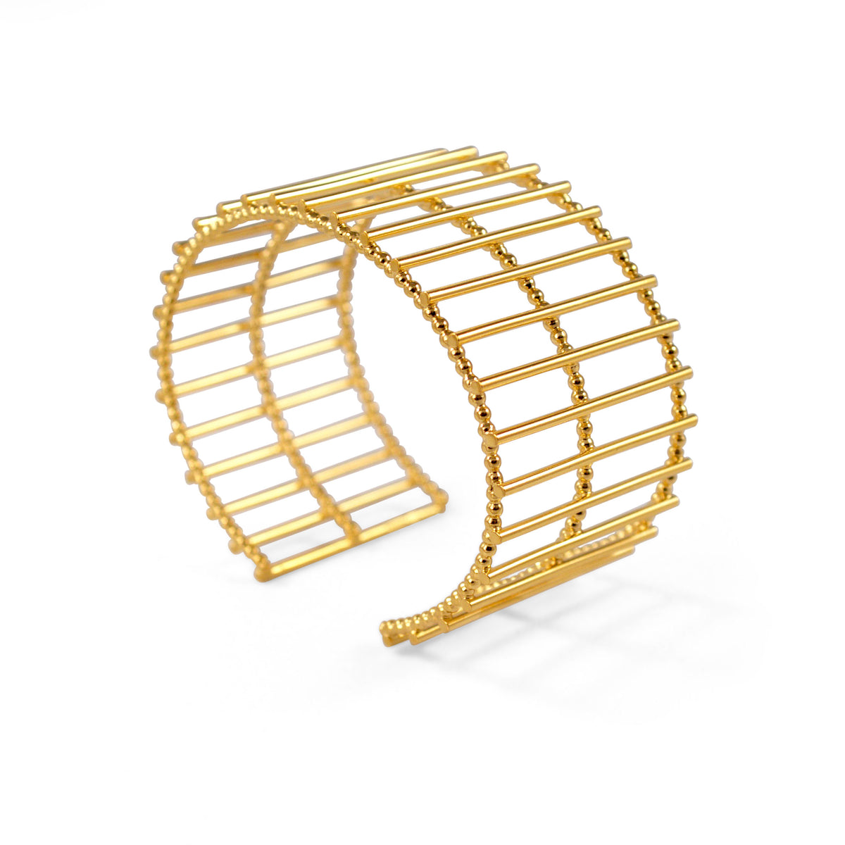 Gold Theda Stripe Cuff — Cara Tonkin