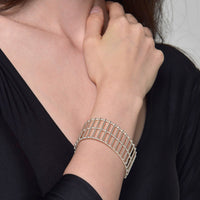 Silver Theda Stripe Cuff — Cara Tonkin