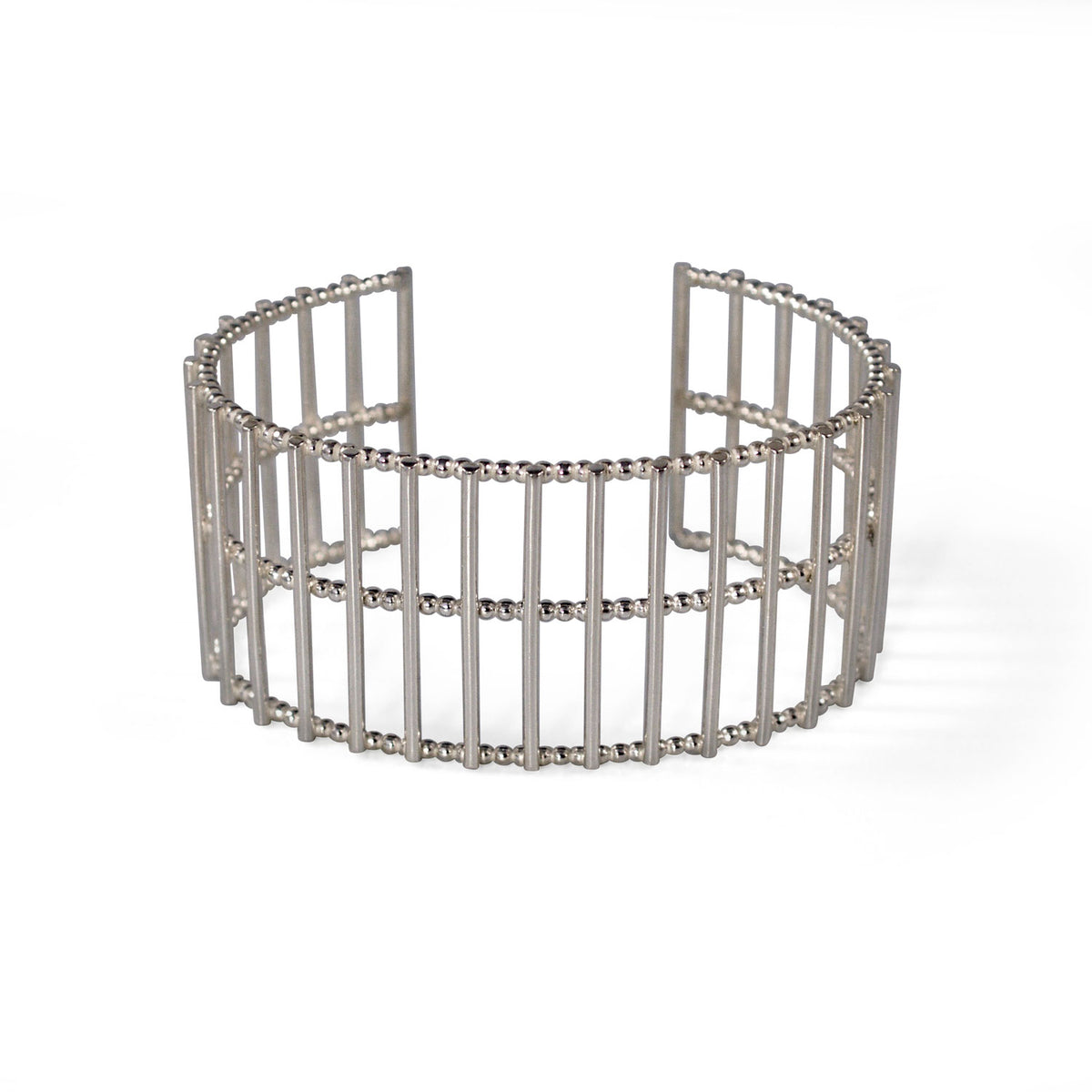 Silver Theda Stripe Cuff — Cara Tonkin