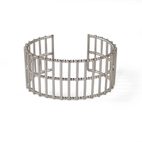 Silver Theda Stripe Cuff — Cara Tonkin