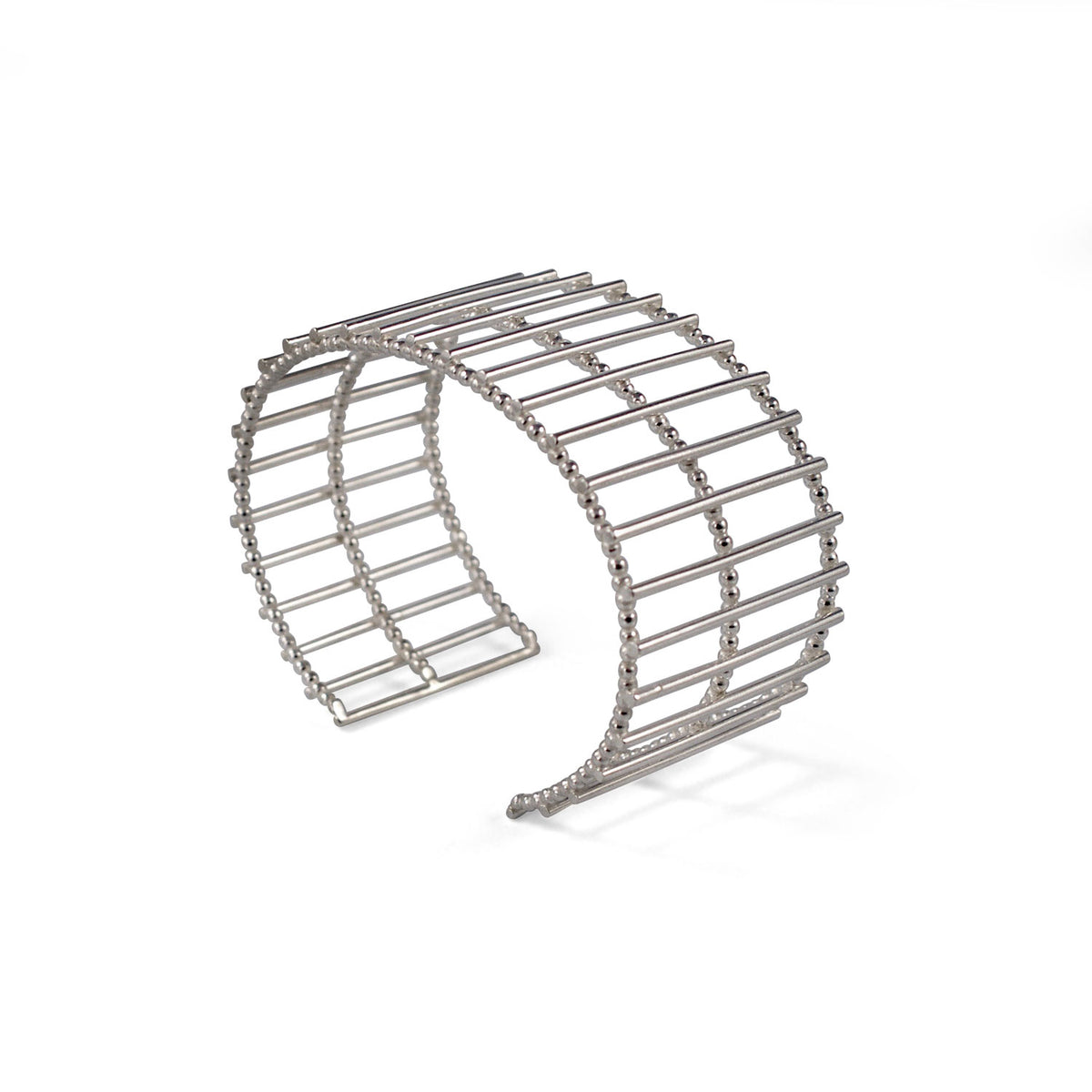 Silver Theda Stripe Cuff — Cara Tonkin