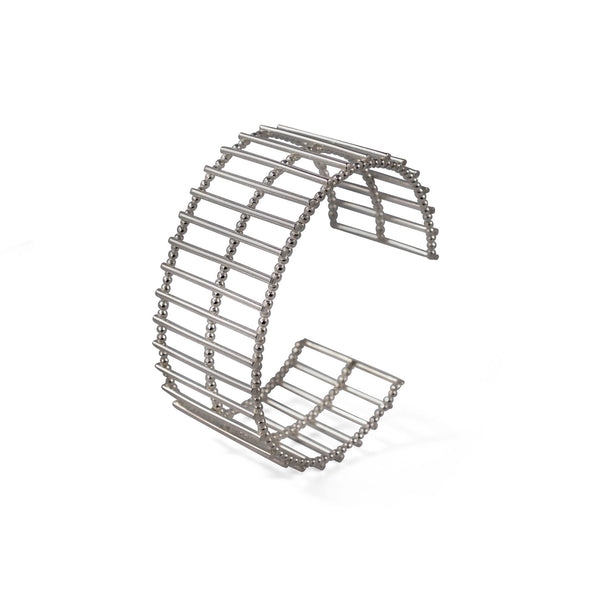 Silver Theda Stripe Cuff — Cara Tonkin