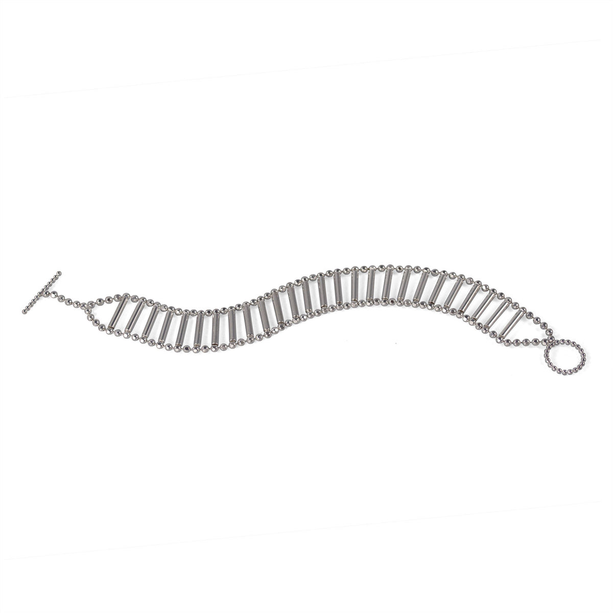 Silver Theda Pharon Wide Bracelet  — Cara Tonkin