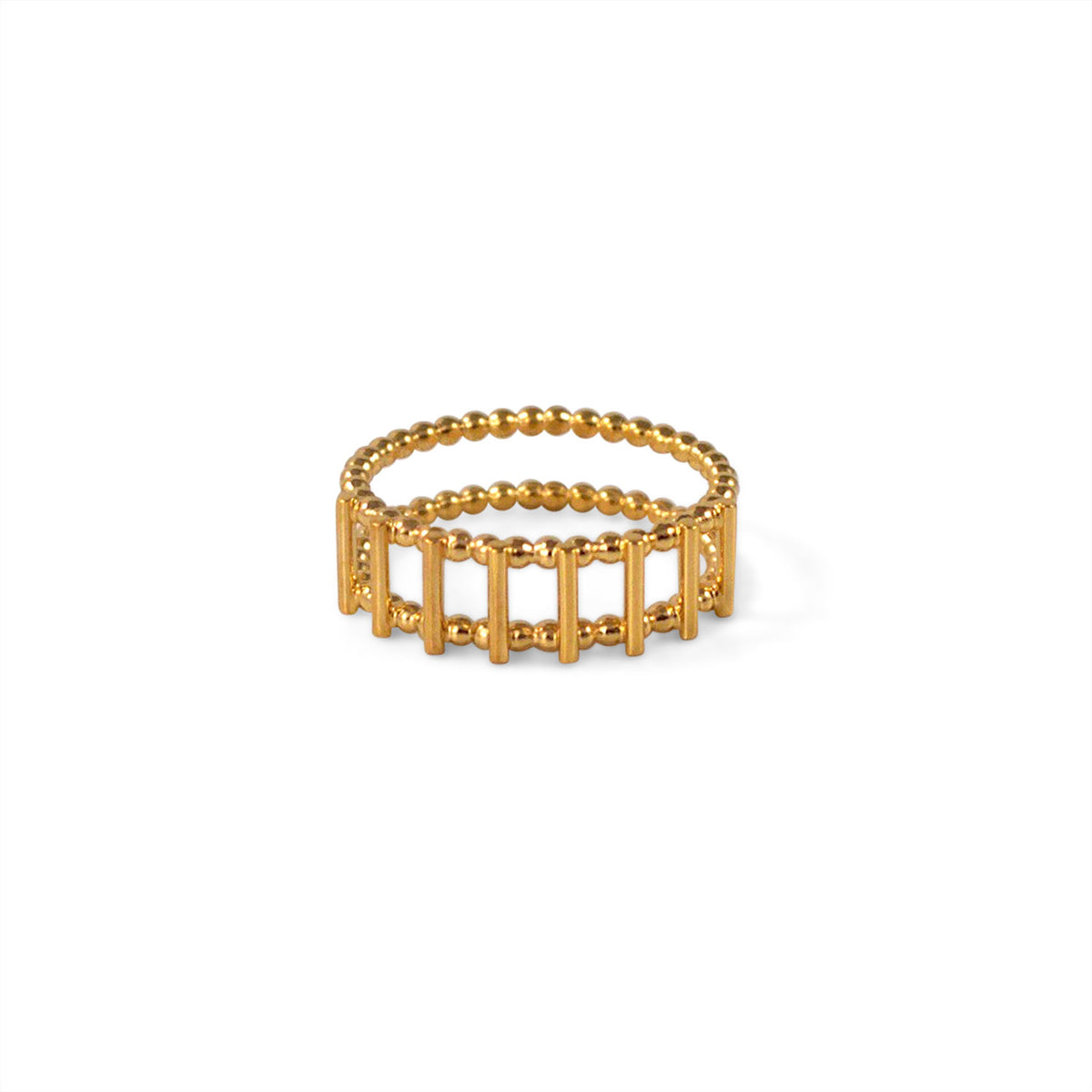 Gold Theda Skinny Stripe Ring — Cara Tonkin