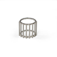 Silver Theda Wide Stripe Ring — Cara Tonkin
