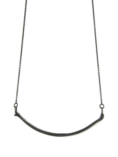 The Radius Necklace - Oxidised Silver - IndependentBoutique.com