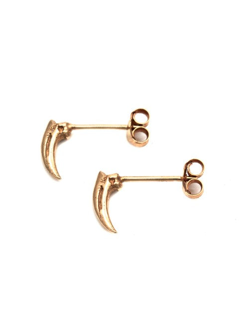 Tiny Claw Earrings - Rose Gold - IndependentBoutique.com