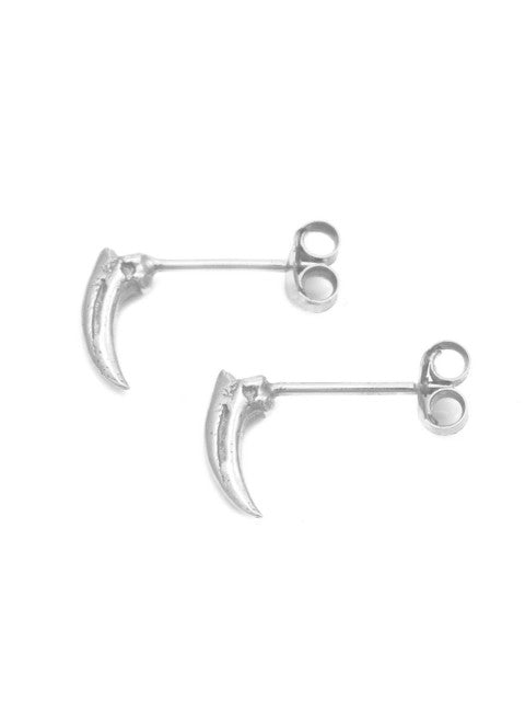 Tiny Claw Earrings - Sterling Silver - IndependentBoutique.com