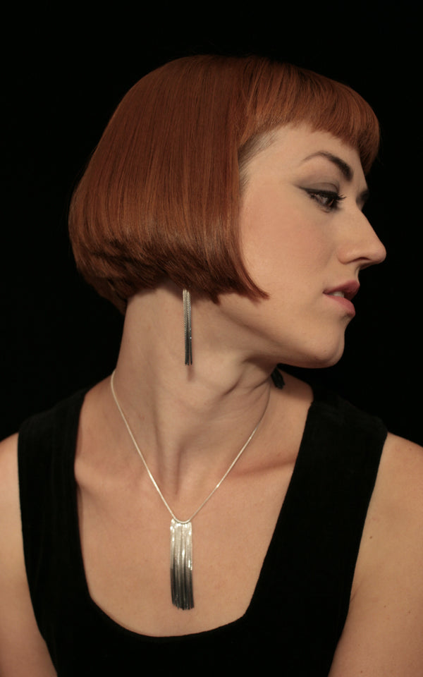Silver Gold Vesper Full Necklace — Cara Tonkin