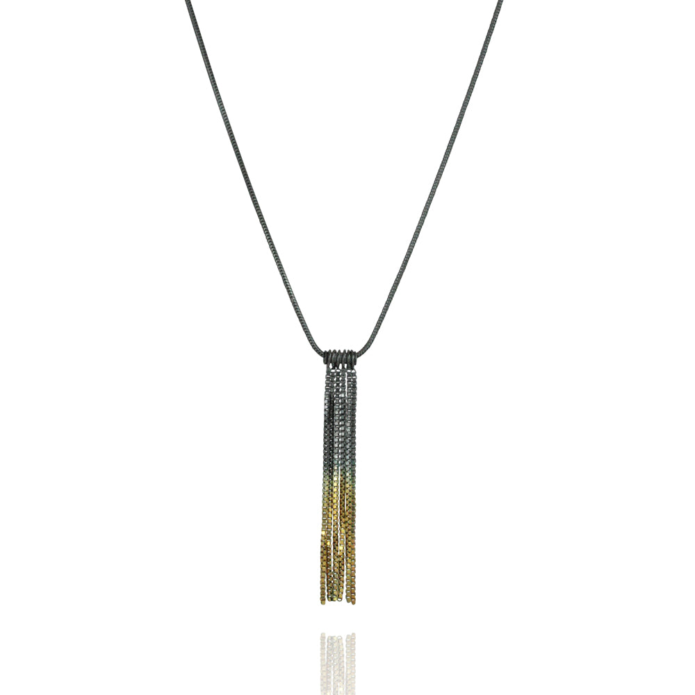 Gold Vesper Short Tube Link Pendant — Cara Tonkin