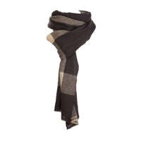 Cashmere Grey Check Travel Wrap - IndependentBoutique.com