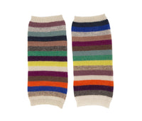 Multicolour Cashmere Stripy Handwarmer - IndependentBoutique.com