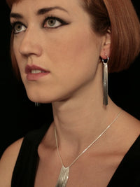 Silver Vesper Hoop Earrings - IndependentBoutique.com