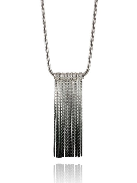 Vesper Long Tube Link Pendant - IndependentBoutique.com