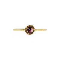 Dahlia Bud Amethyst  Ring – Silver/Gold/Rose Gold — Lee Renee